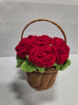 Crochet Rose Basket