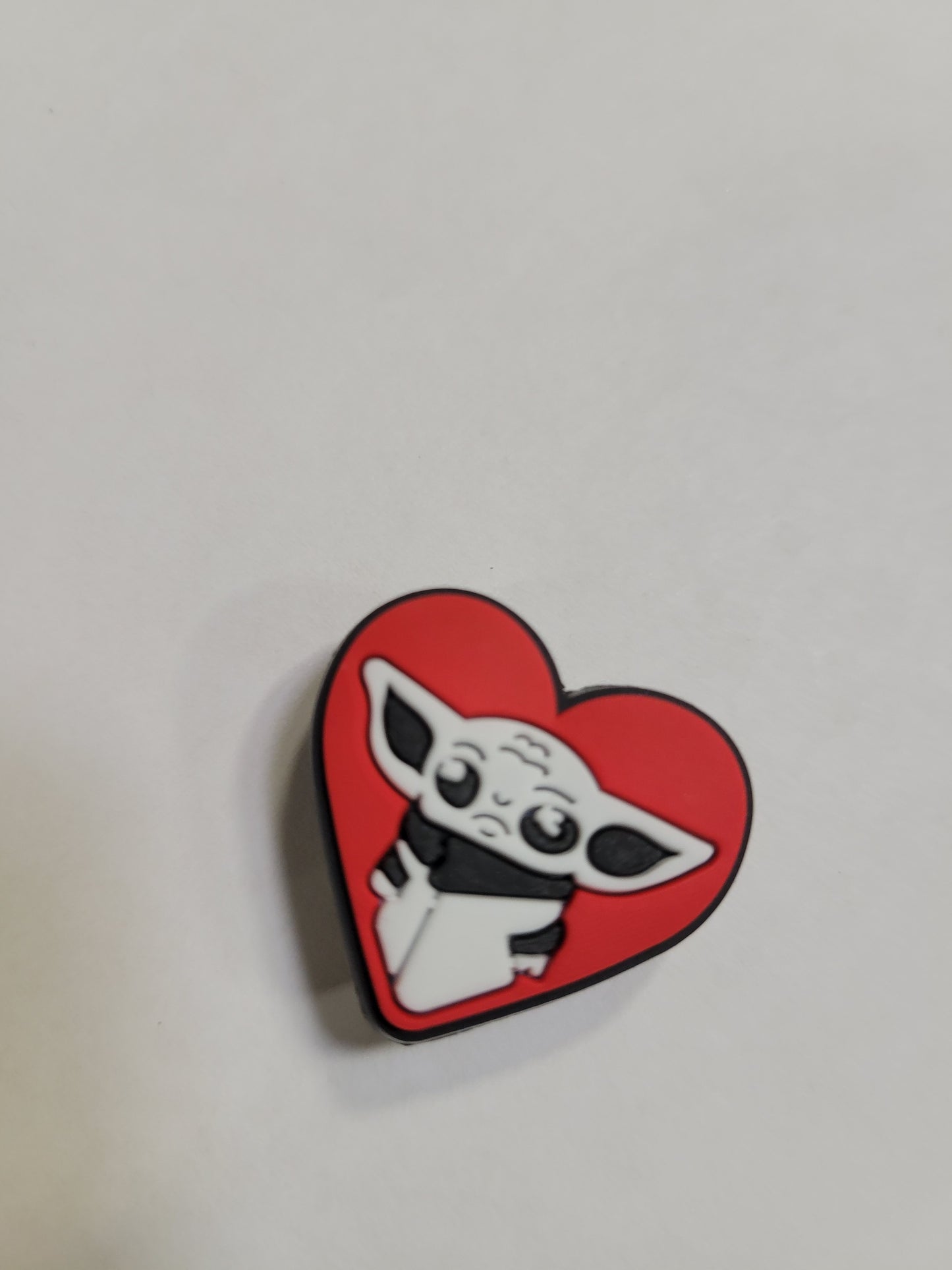 Grogu Red Heart Charm (Star Wars)