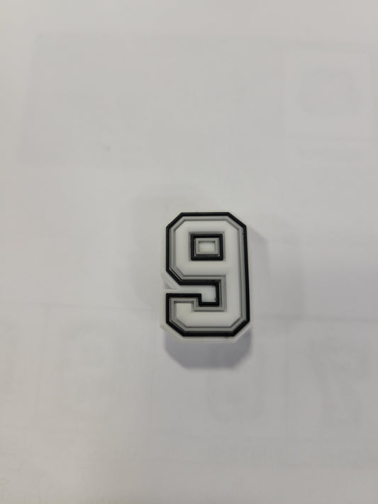 WHITE NUMBER 9